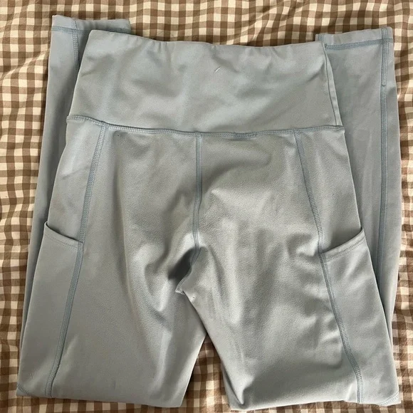 American Eagle Light Blue Leggings - Picture 3 of 4